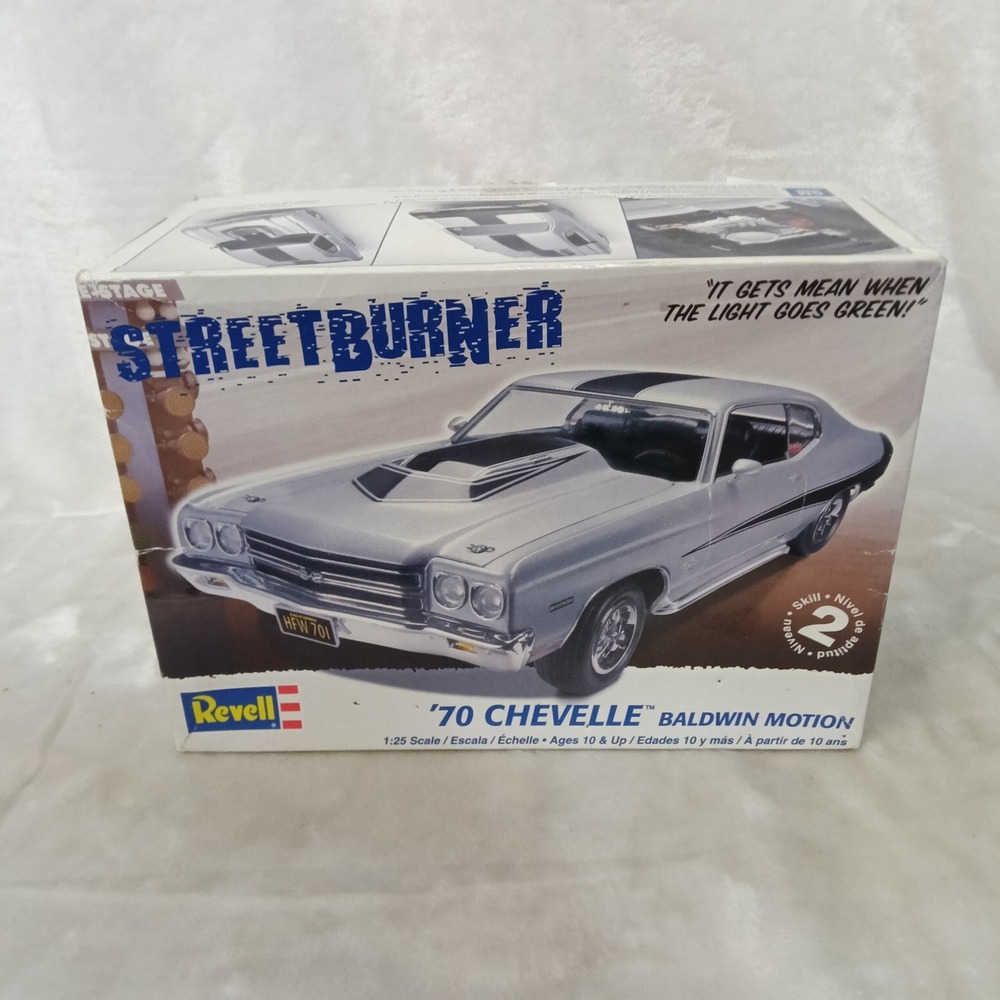 Revell Streetburner 70 Chevelle Baldwin Motion 1:25 Scale Model Kit 85-2066 READ